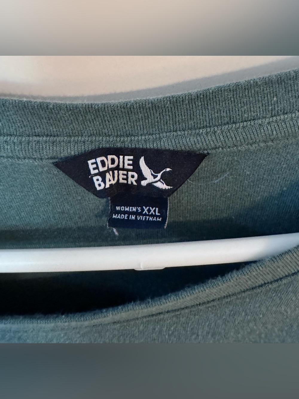 Eddie Bauer Long Sleeve Tee Shirt Green XXL - Picture 2 of 3